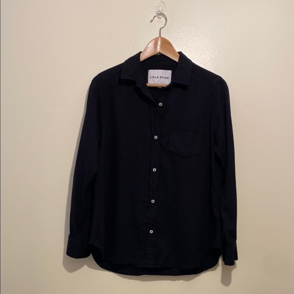 LOLA RIVER Black COTTON Shirt. Size S